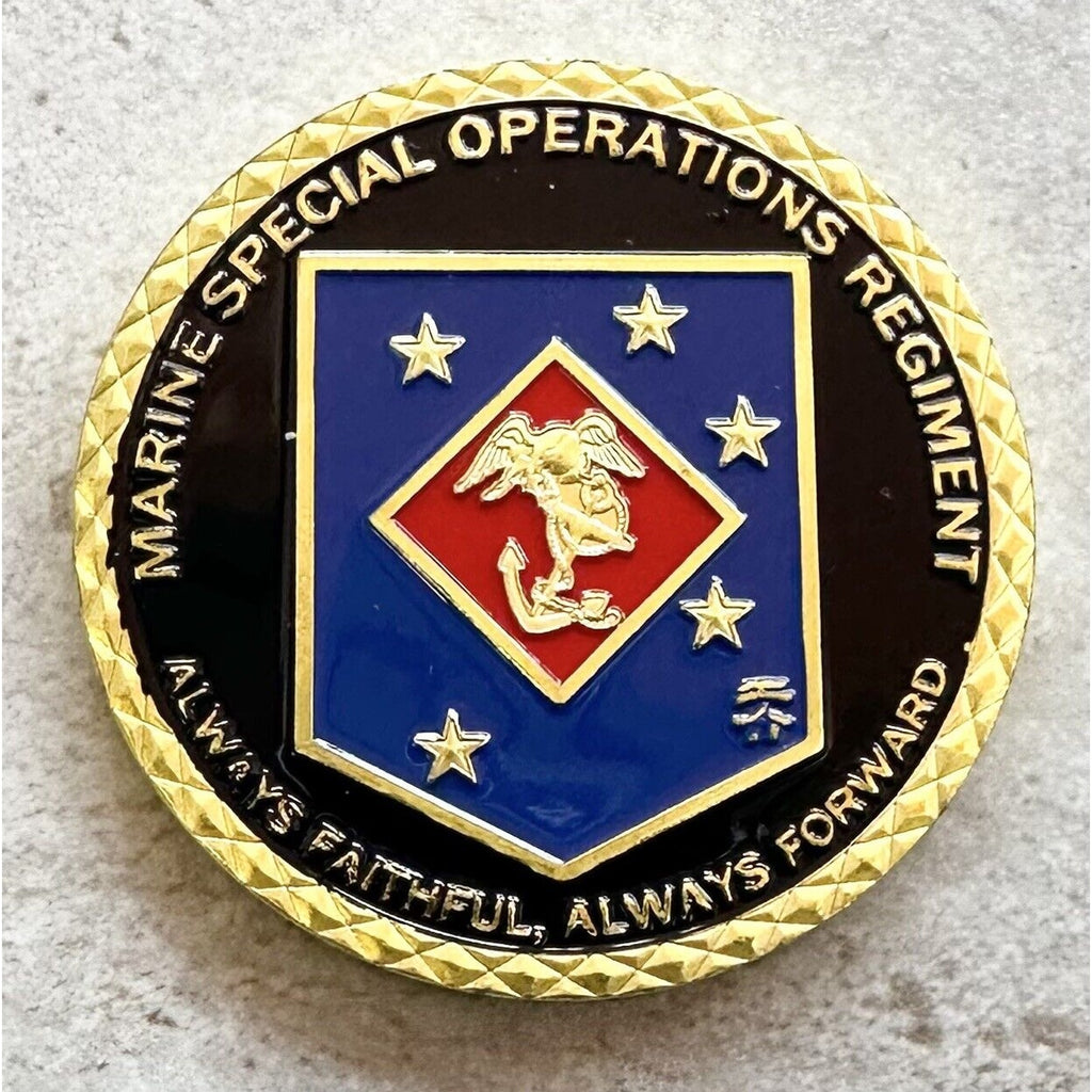 US MARINE CORPS SPECIAL OPERATIONS REGIMENT Challenge Coin With 3D Display Case