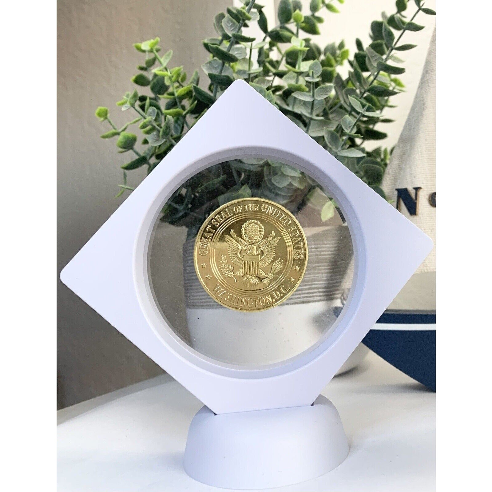 US Department of Justice - United States Marshal Challenge Coin W/ Display Case