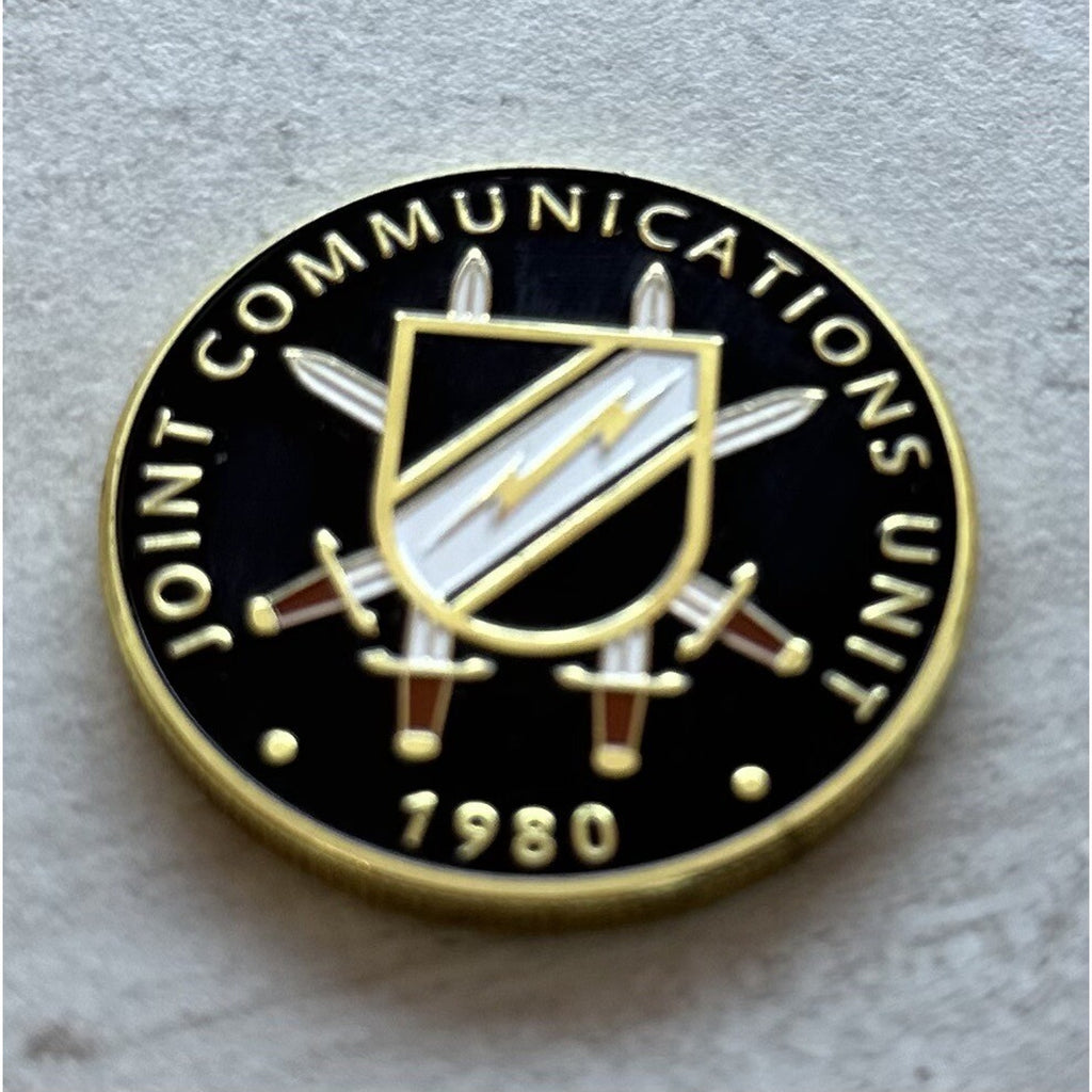 Special Ops JCU Joint Communications Unit Coin US Army W/ Retirement Award