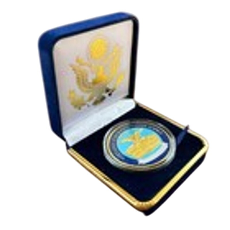 Department of Energy (DOE) Challenge Coin With Blue Velvet Case. Fast Shipping!