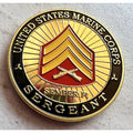 USMC U.S. Marine Corps 29 Palms CA Sergeant Challenge Coin.