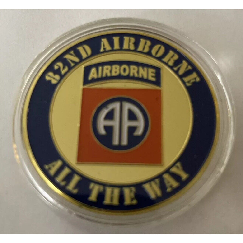 Army Rank Captain O-3 And 82nd U.S Airborne CHALLENGE COIN 2psc