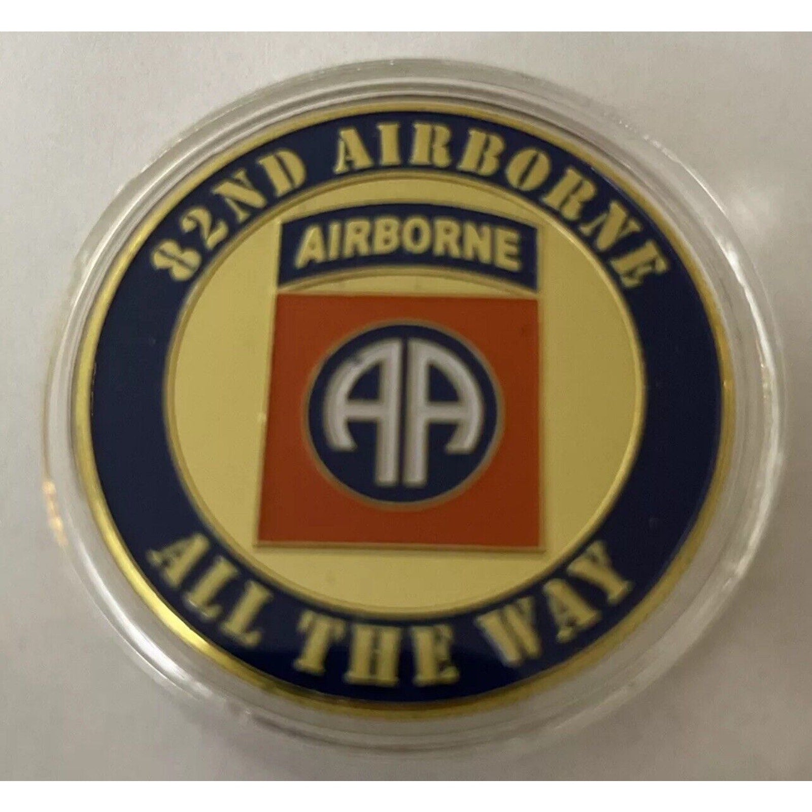 Army Rank Captain O-3 And 82nd U.S Airborne CHALLENGE COIN 2psc