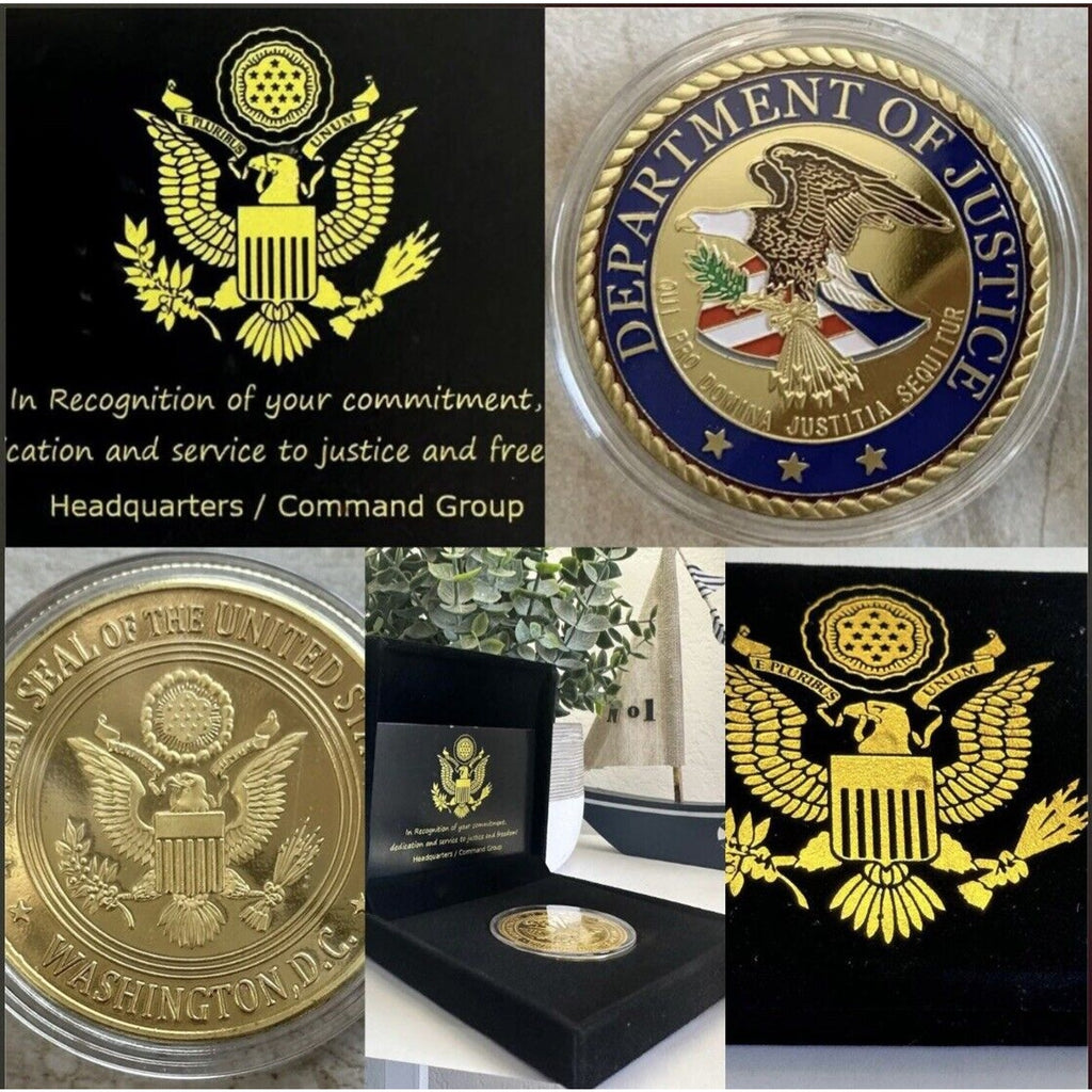 DOJ United States DEPARTMENT OF JUSTICE Challenge Coin NEW!USA