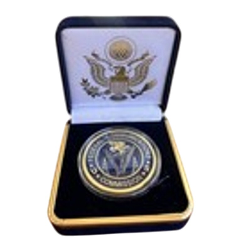 Department of Energy (DOE) Challenge Coin With Blue Velvet Case. Fast Shipping!