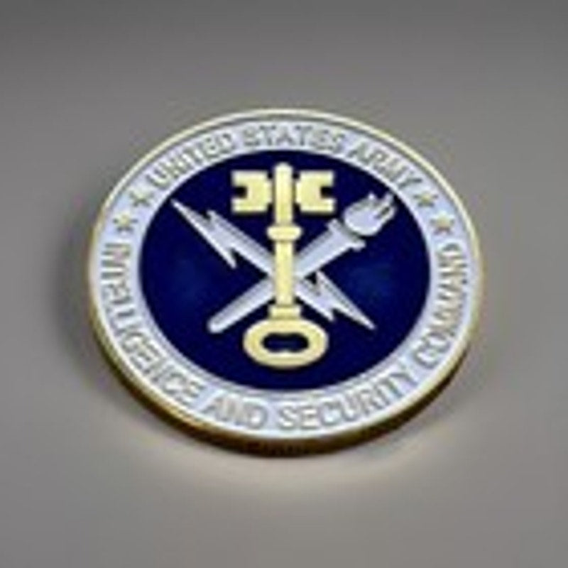 U S ARMY INTELLIGENCE & SECURITY COMMAND (INSCOM) Challenge Coin Keychain
