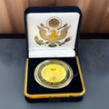 Department of Energy (DOE) Challenge Coin With Blue Velvet Case. Fast Shipping!