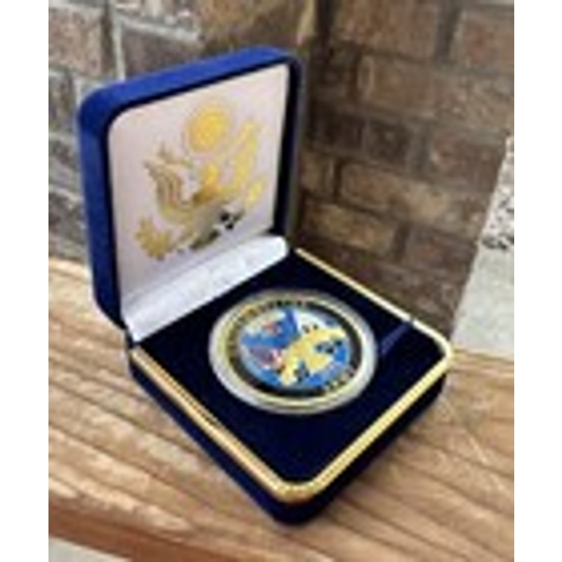 Department of Energy (DOE) Challenge Coin With Blue Velvet Case. Fast Shipping!