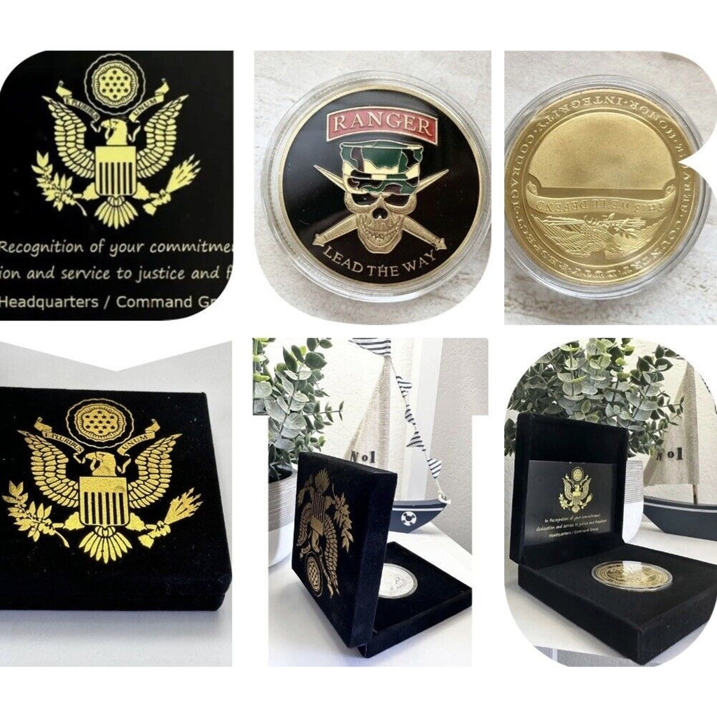 US ARMY RANGERS "Lead The Way" Challenge Coin USA ẢMY