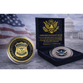 US DOHS "Customs & Border Protection" Challenge Coin w/ Retirement Award