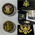 AMERICA UNITES ~ AMERICA'S HEROES ~ SEPTEMBER 11,coin With Retirement Award