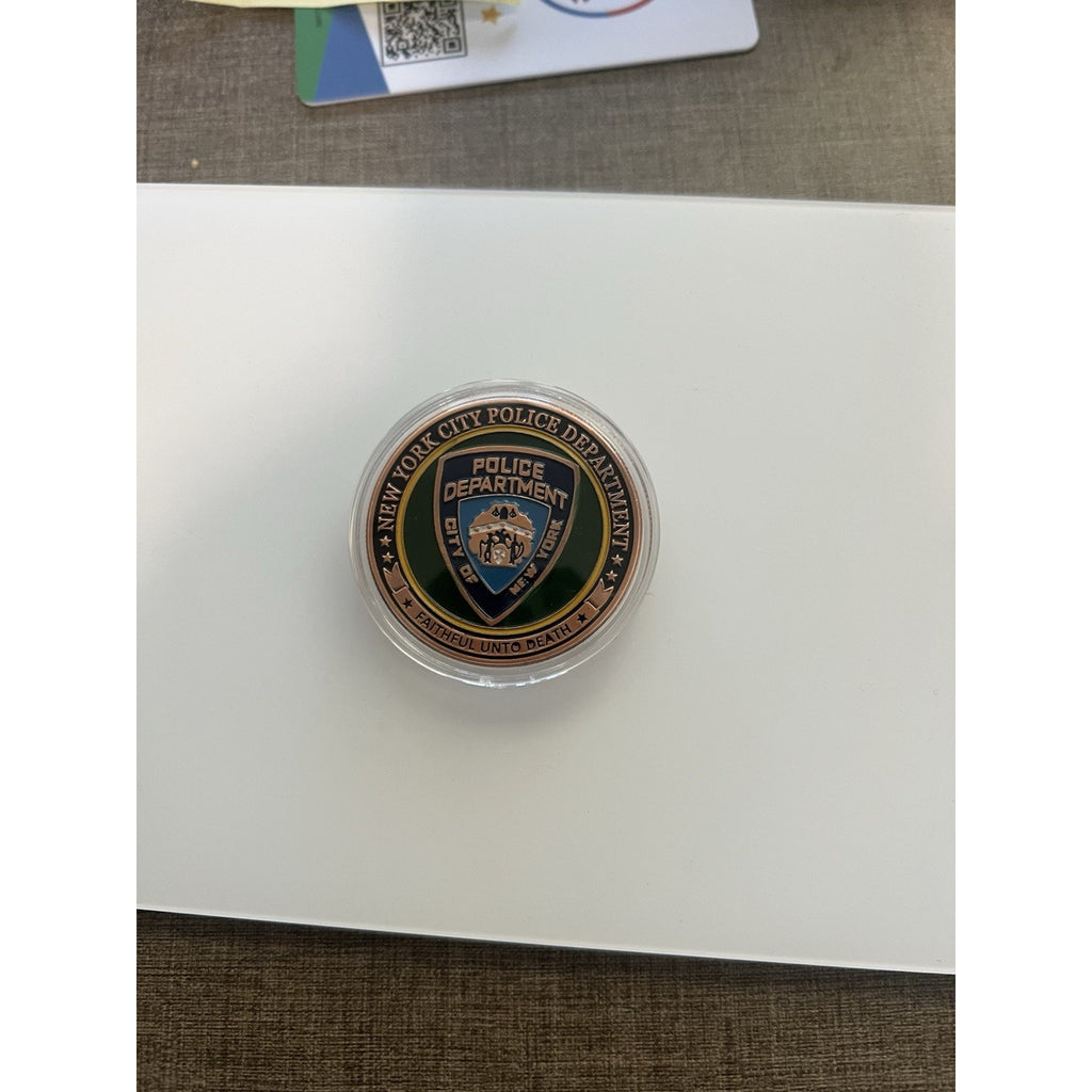 City Of New York Police Department Coin Limited Mint W/ Retirement Award
