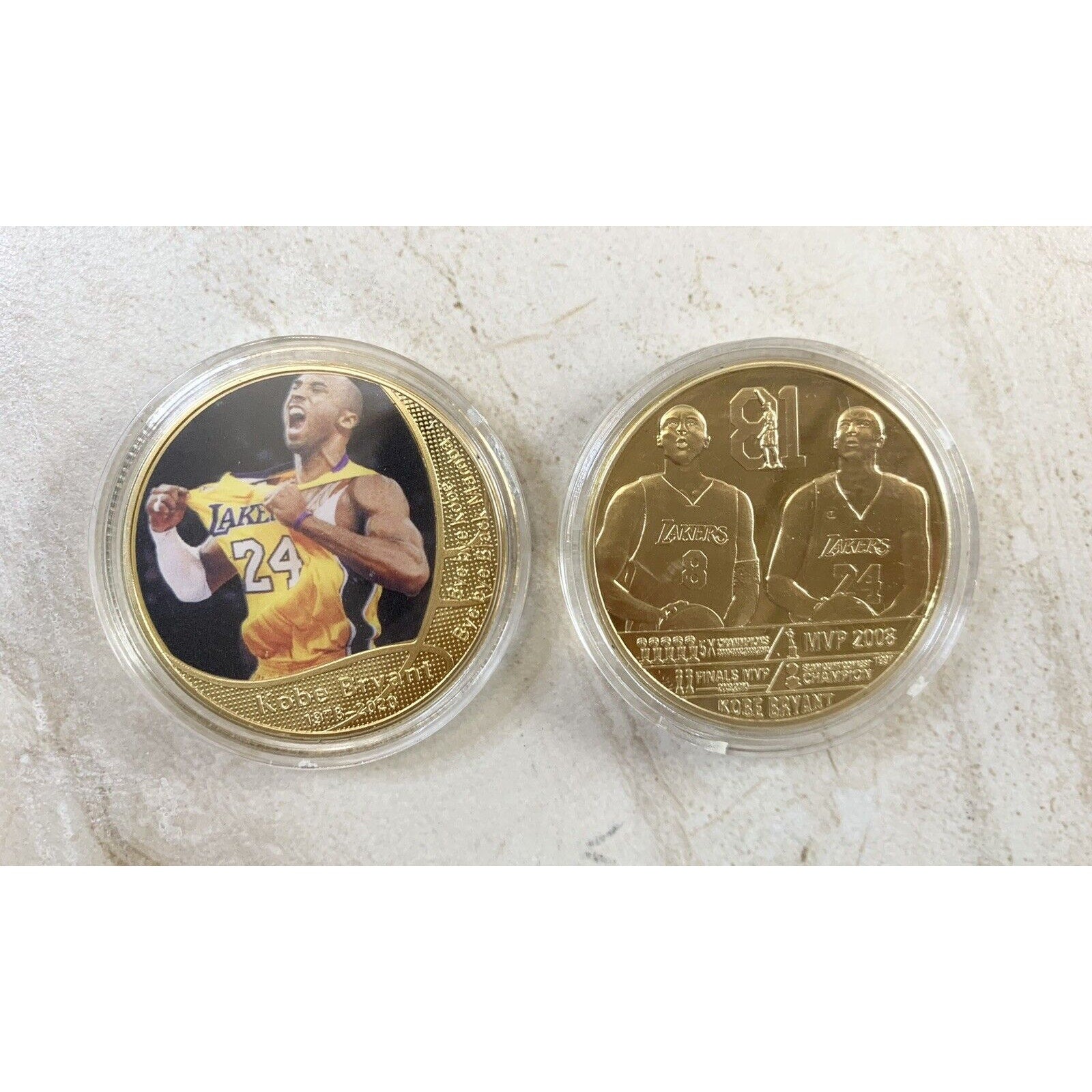 Los Angeles Lakers Kobe Bryant Double Sided Tribute Challenge Coin. NEW!