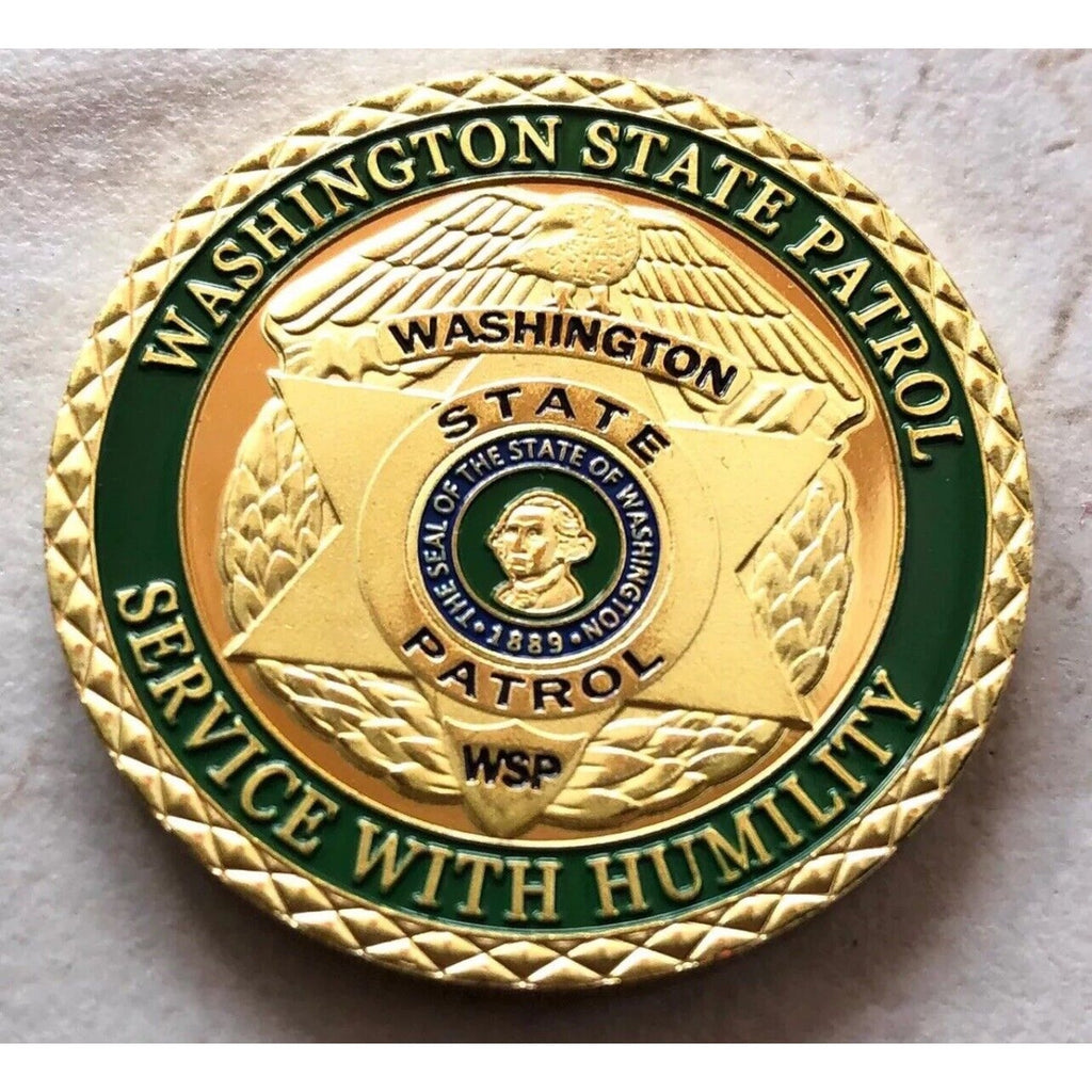 Washington State Highway Patrol Challenge Coin Officer Trooper Retirement Award