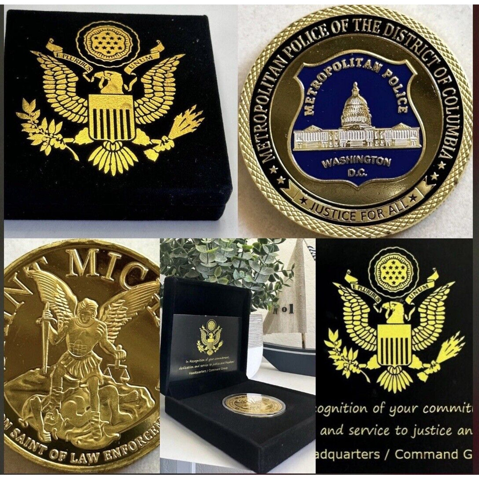 METROPOLITAIN POLICE OF THE DISTRICT OF COLUMBIA OFFICER'S CHALLENGE COIN USA