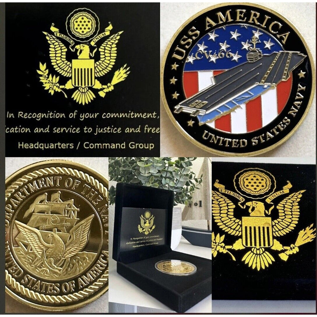 US NAVY - USS AMERICA CV-66 Challenge Coin USA