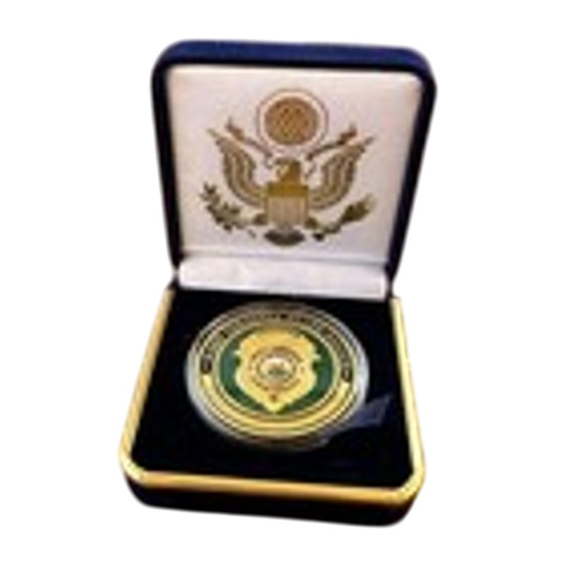 Department of Energy (DOE) Challenge Coin With Blue Velvet Case. Fast Shipping!