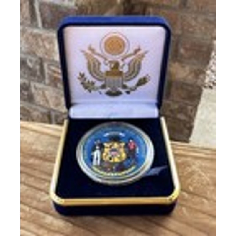 Department of Energy (DOE) Challenge Coin With Blue Velvet Case. Fast Shipping!