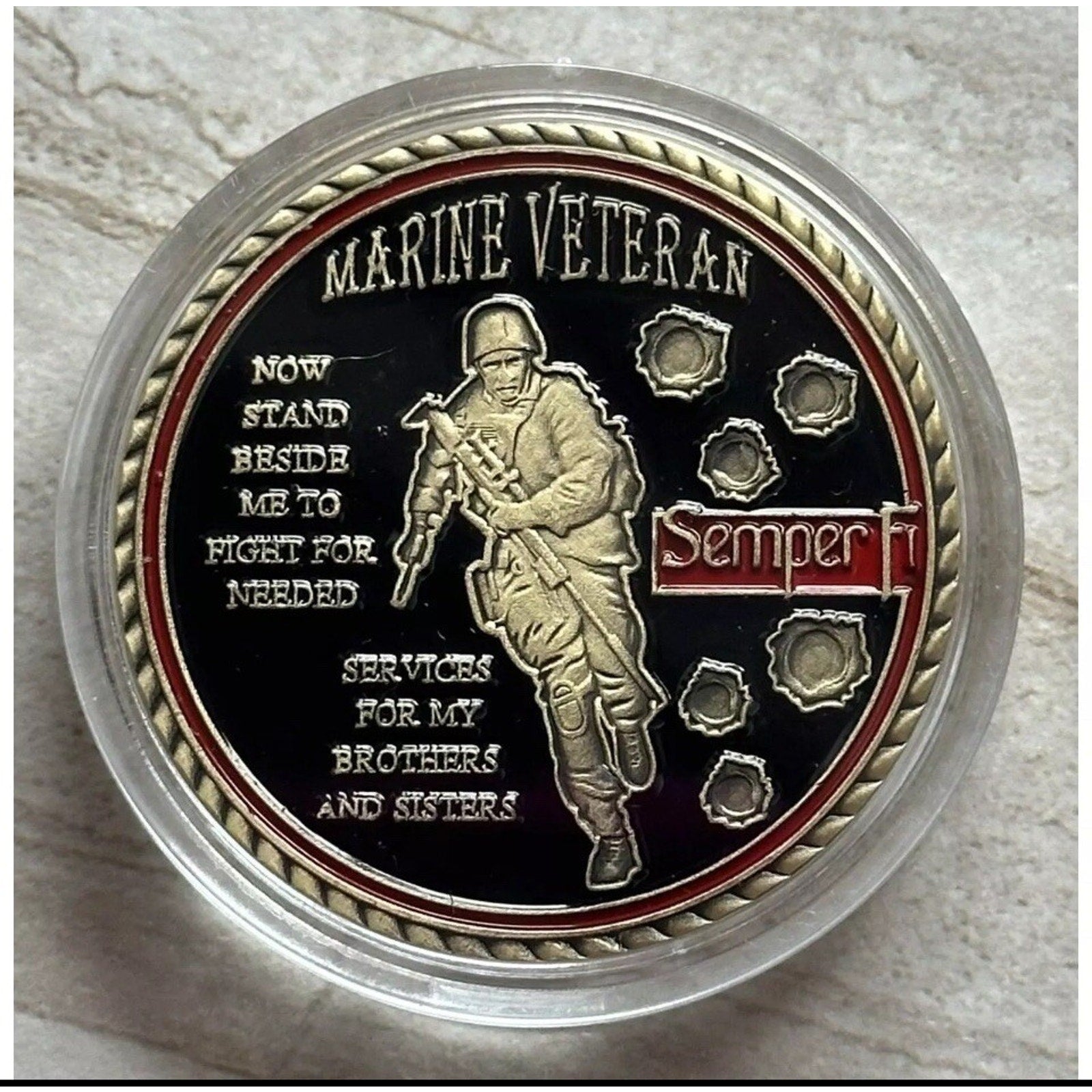 Veterans USMC Semper Fidelis United States Marine Corps w/ Retirement Award