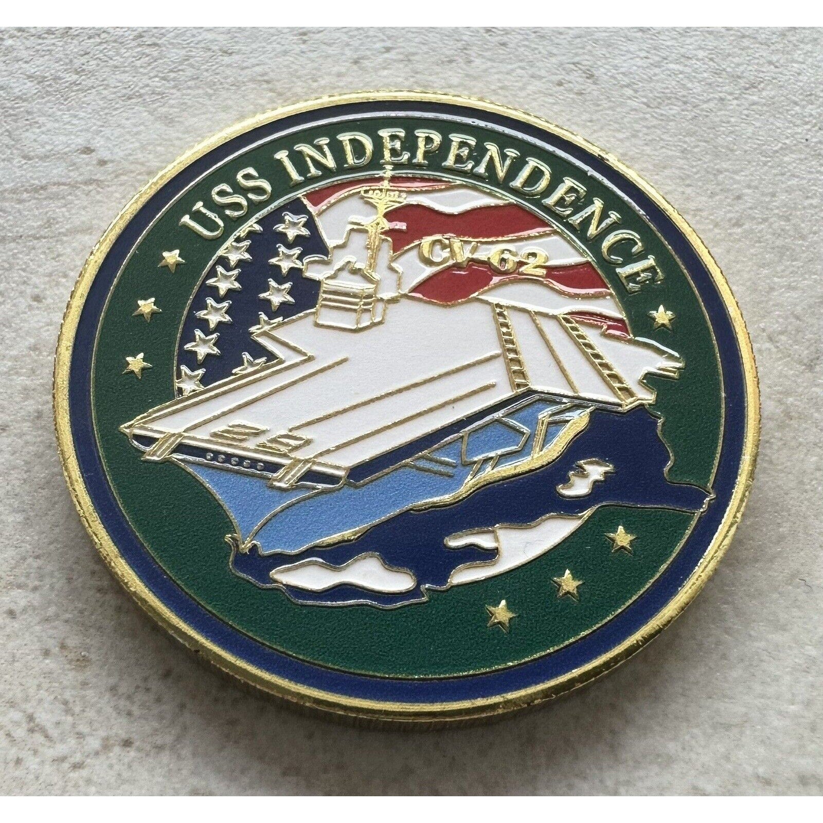 US NAVY - USS INDEPENDENCE CV-62 Challenge Coin -USN