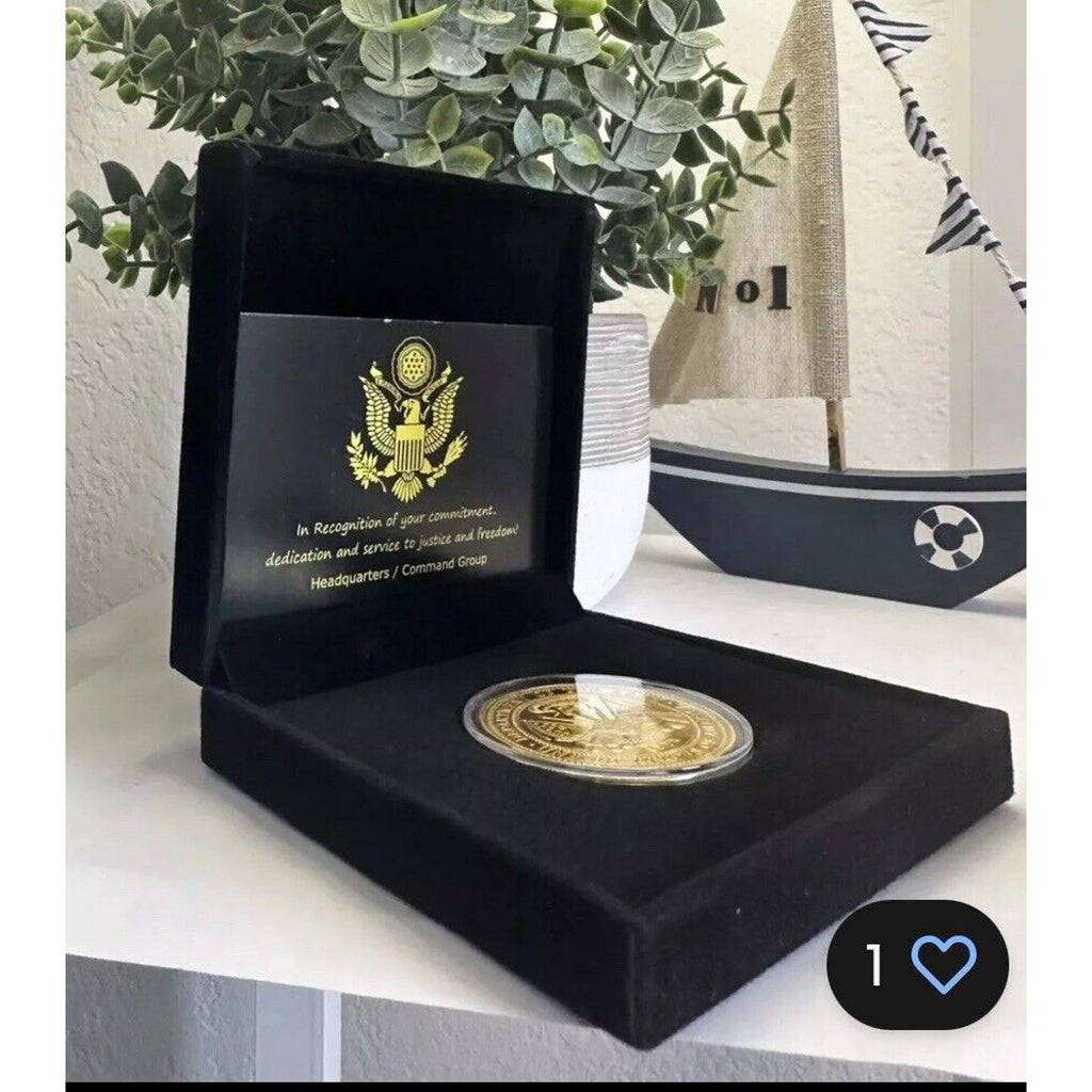President Trump Declaration US Embassy Jerusalem Israel Coin W/ velvet box