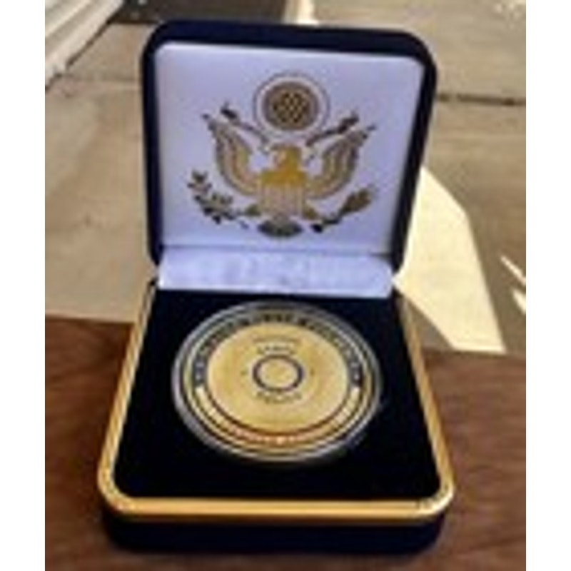 Department of Energy (DOE) Challenge Coin With Blue Velvet Case. Fast Shipping!