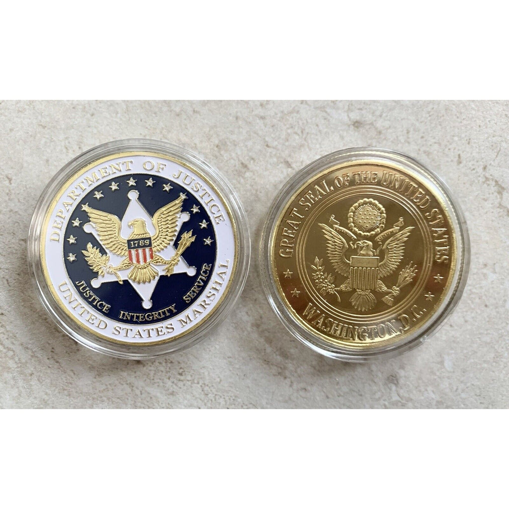 DOJ Department of Justice United States Marshal Agent Challenge Coin USA