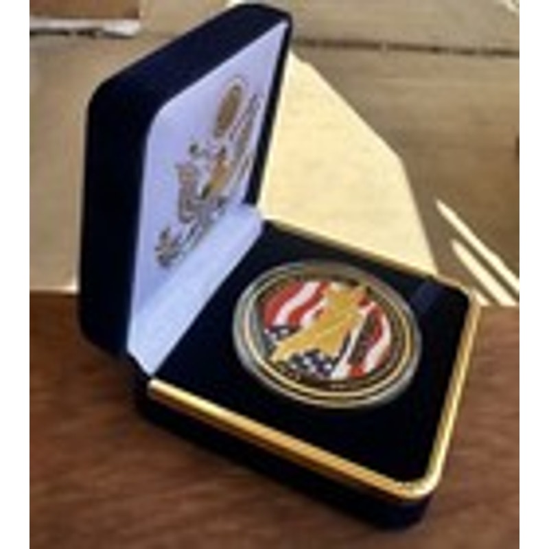 Department of Energy (DOE) Challenge Coin With Blue Velvet Case. Fast Shipping!