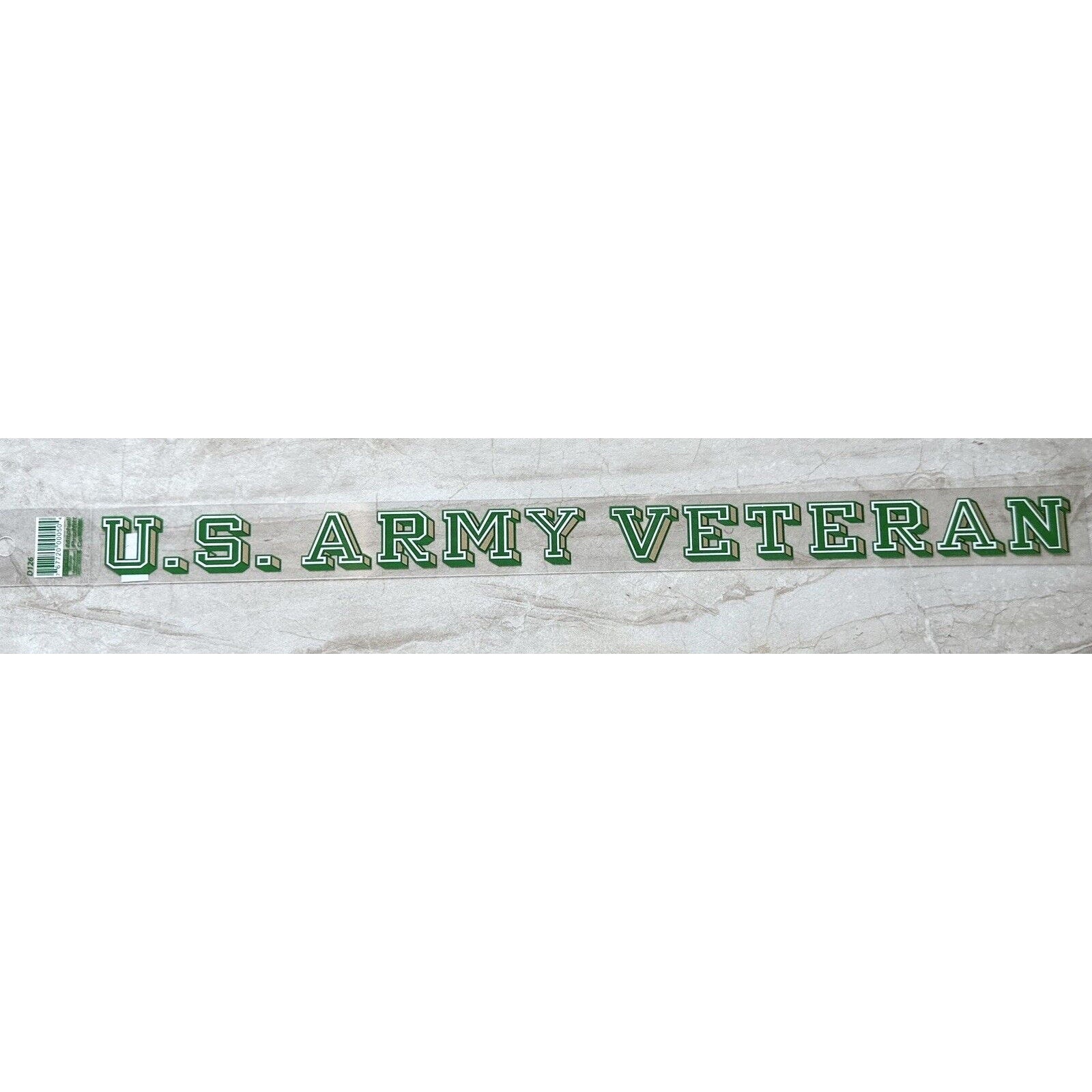 U.S. Army Veteran Car Window Strip Sign Logo 18” X 1.5”