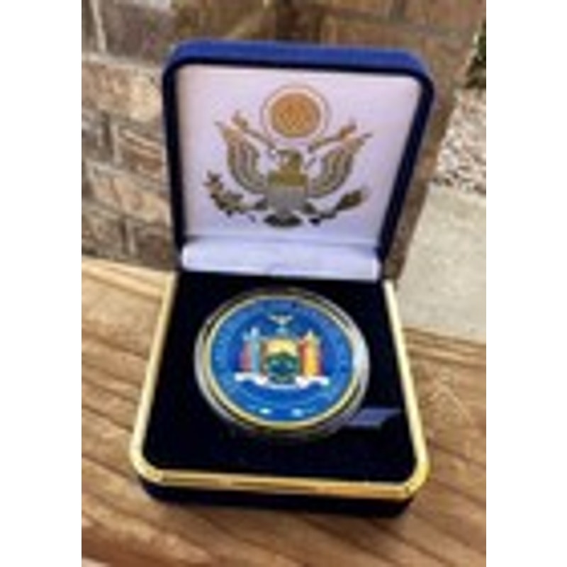 Department of Energy (DOE) Challenge Coin With Blue Velvet Case. Fast Shipping!