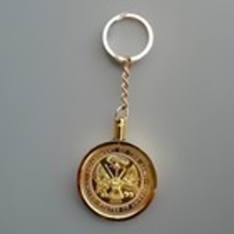 US ARMY TEN INFANTRY 10th MOUNTAIN DIVISION Challenge Coin Keychain