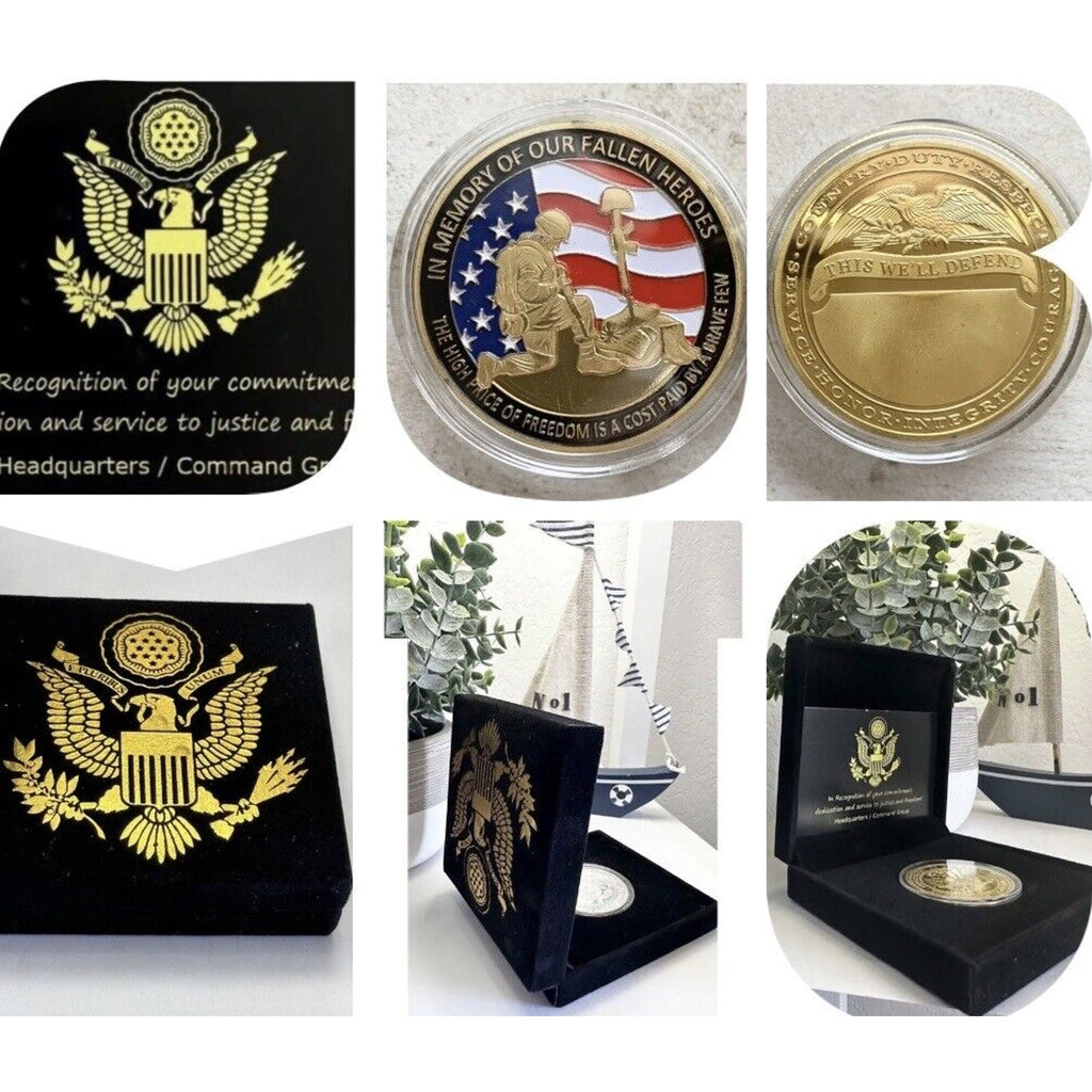 US Army In Memory of Our Fallen Heroes Challenge Coin USA army