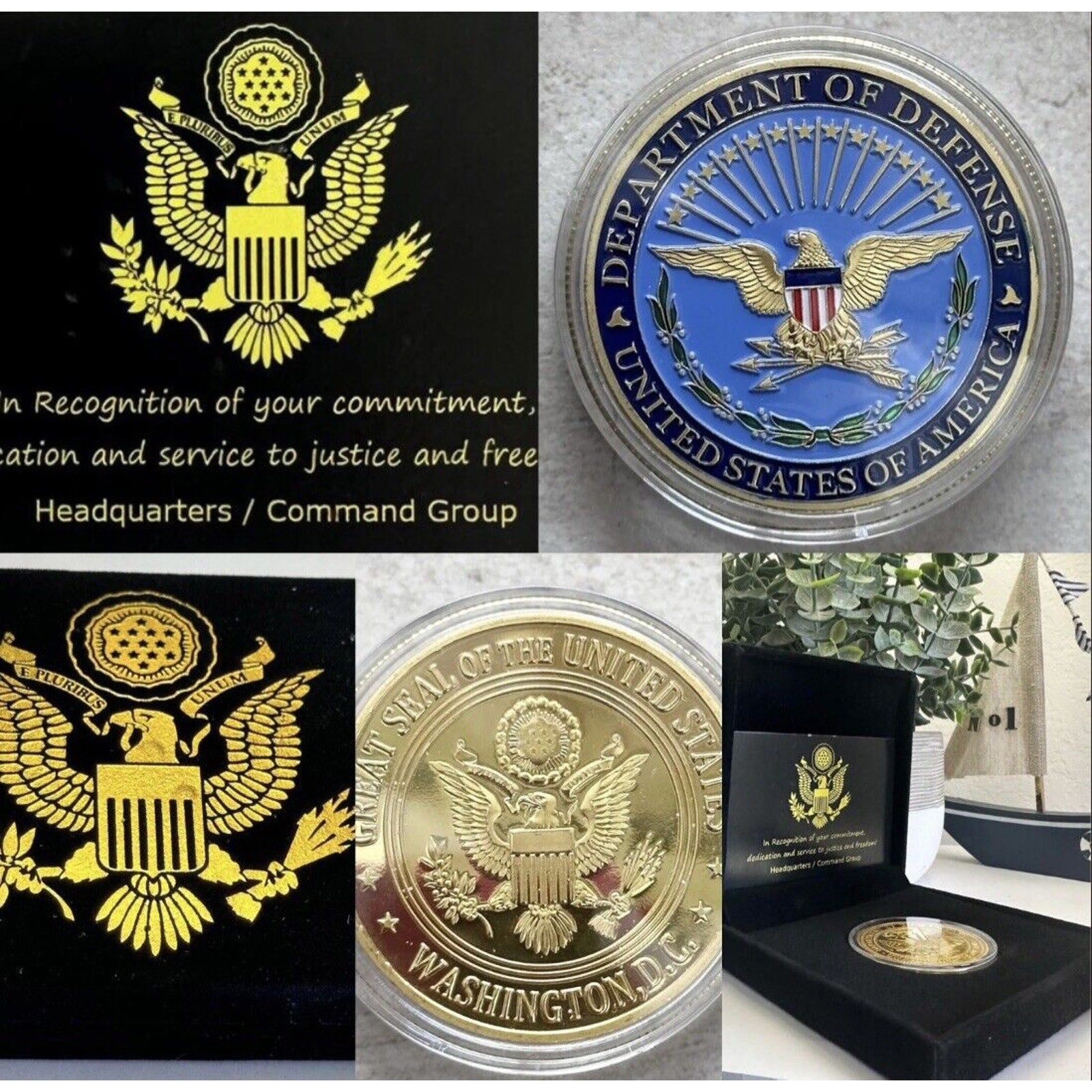 United States Department of Defense Challenge Coin USA