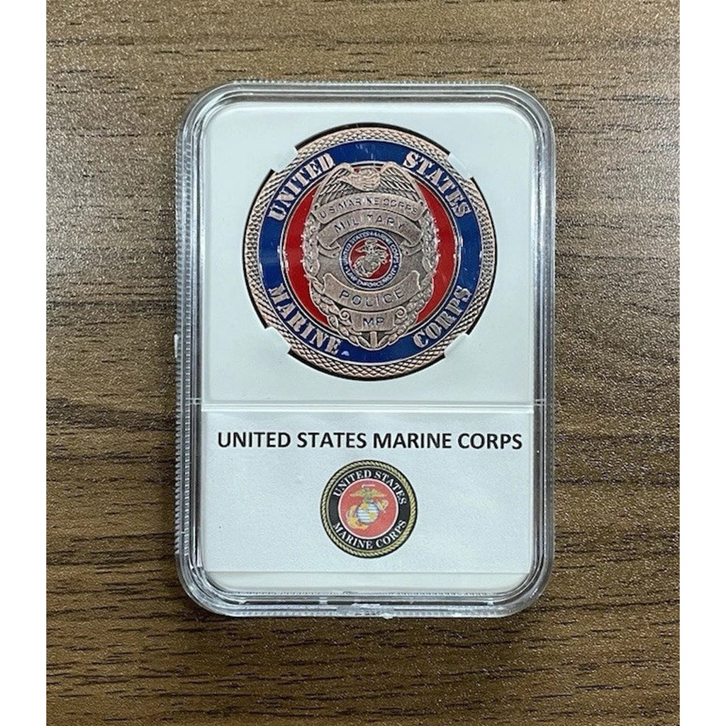 MILITARY POLICE USMC MP Coin Copper US Marine Corps NCO