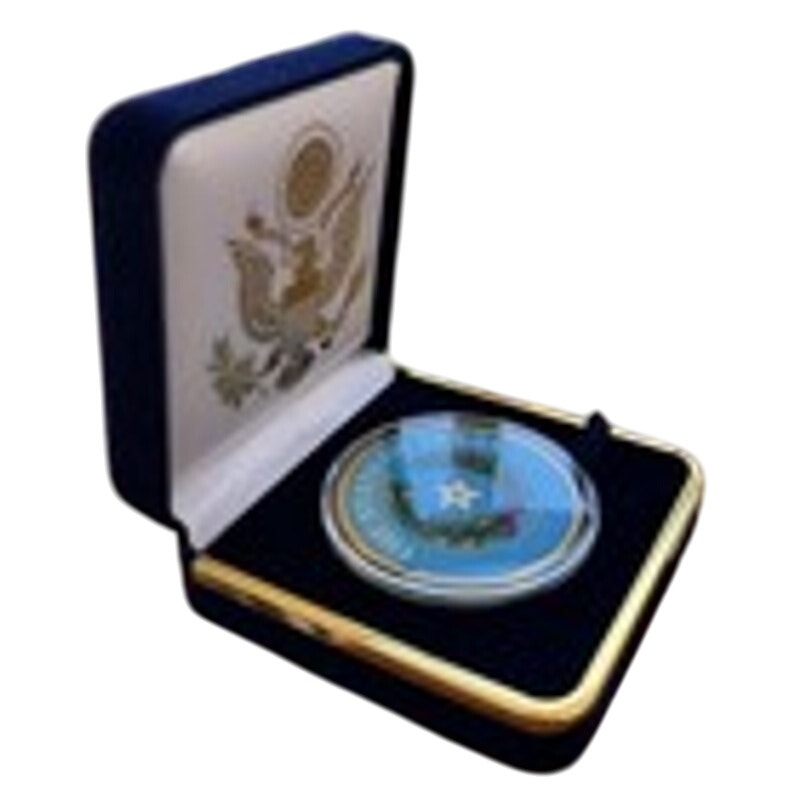 Department of Energy (DOE) Challenge Coin With Blue Velvet Case. Fast Shipping!