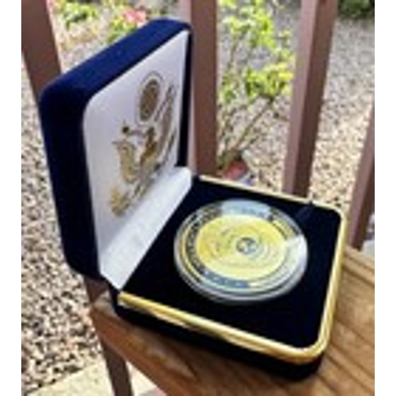 Department of Energy (DOE) Challenge Coin With Blue Velvet Case. Fast Shipping!