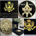 U S ARMY DELTA FORCE Challenge Coin USA amy