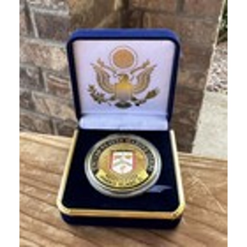 Department of Energy (DOE) Challenge Coin With Blue Velvet Case. Fast Shipping!
