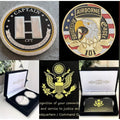 2pcs Army Rank Captain O-3 And Military 101st Airborne Paratrooper COIN