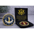 US AIR NATIONAL GUARD Challenge Coin With Special Velvet Case w/ Retirement Awar