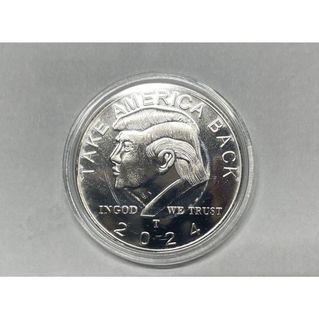Donald Trump Coin Take America Back SILVER PLATE Coin