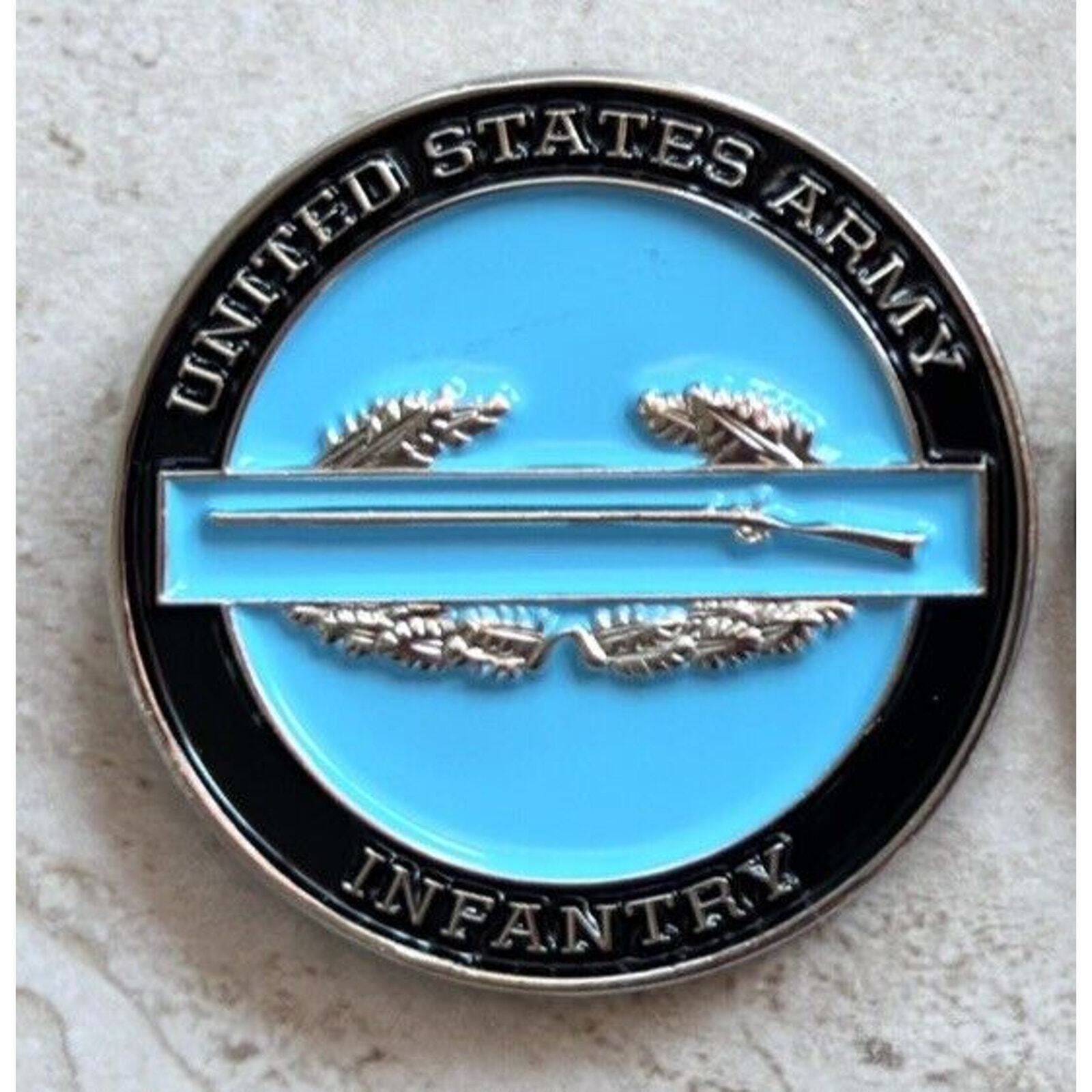 US Army Challenge Coin Combat Infantry Badge Regiment/ Division