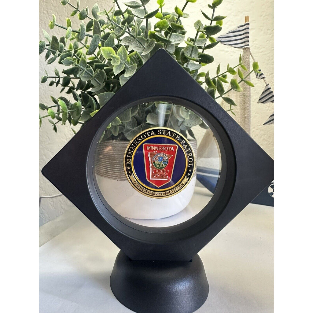 MINNESOTA STATE PATROL Challenge Coin With Display Case