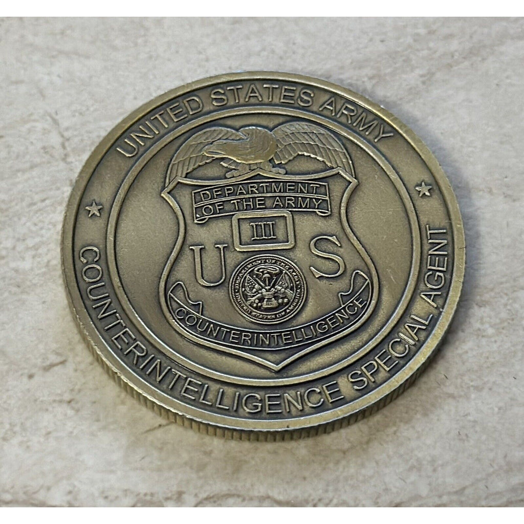US Army Counter Intelligence Officer Special With Credential coin holder wallet