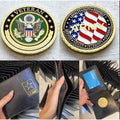 US Army Veteran with Credential coin holder wallet