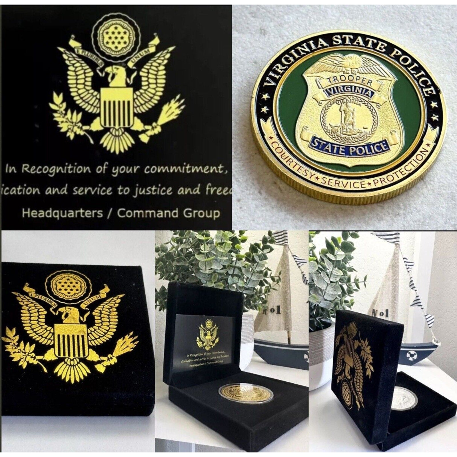 VIRGINIA STATE POLICE Officer Department Challenge Coin