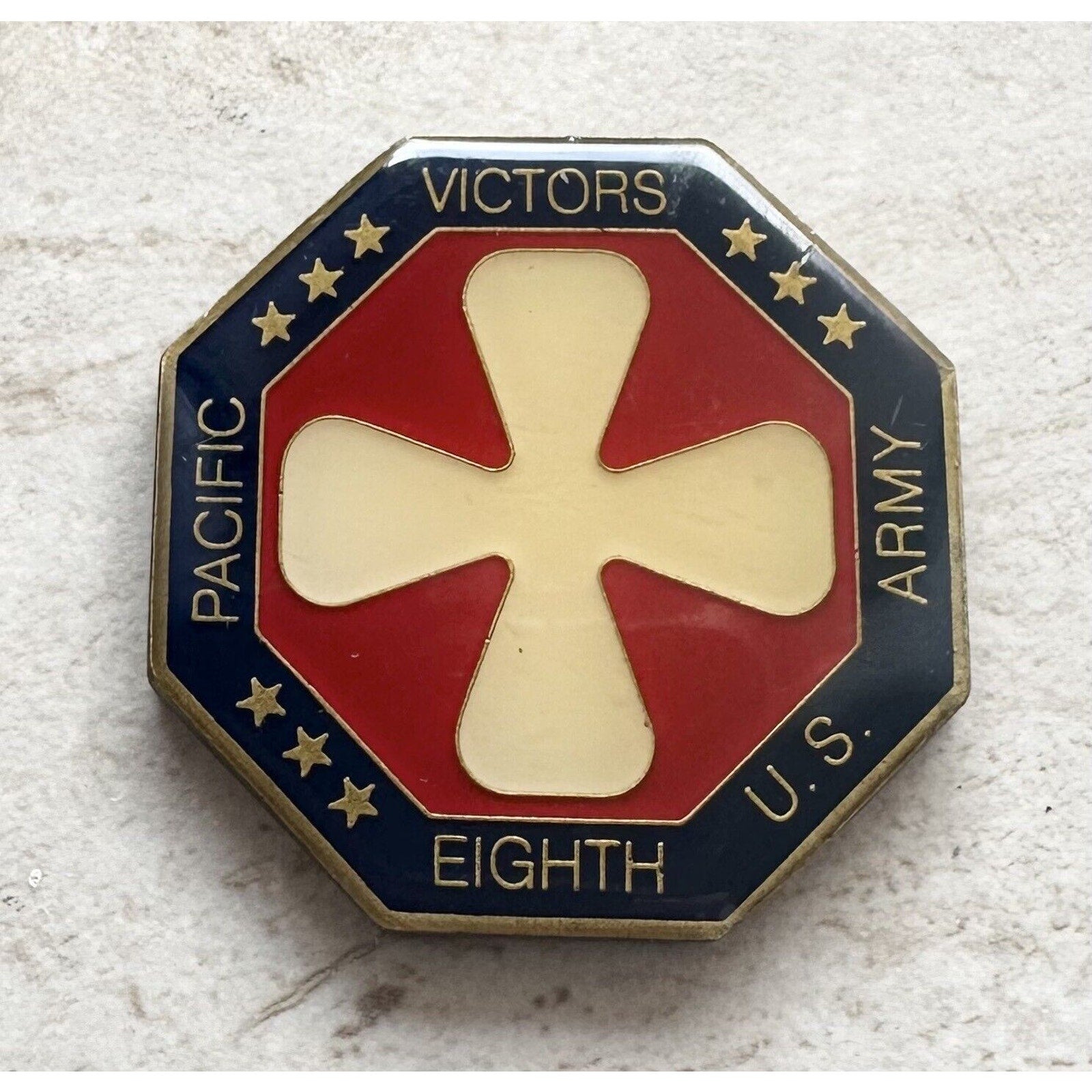 WWII Pacific Theater Korean War 1950-53 Eighth US Army Challenge Coin Token