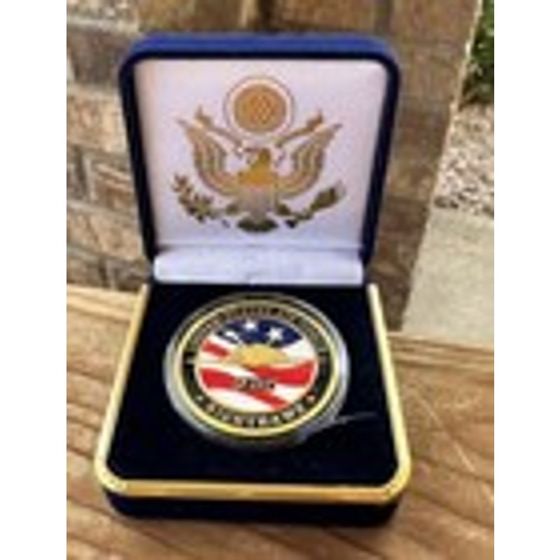 Department of Energy (DOE) Challenge Coin With Blue Velvet Case. Fast Shipping!