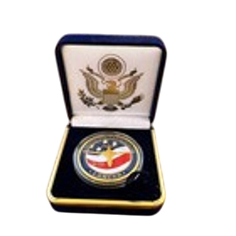 Department of Energy (DOE) Challenge Coin With Blue Velvet Case. Fast Shipping!
