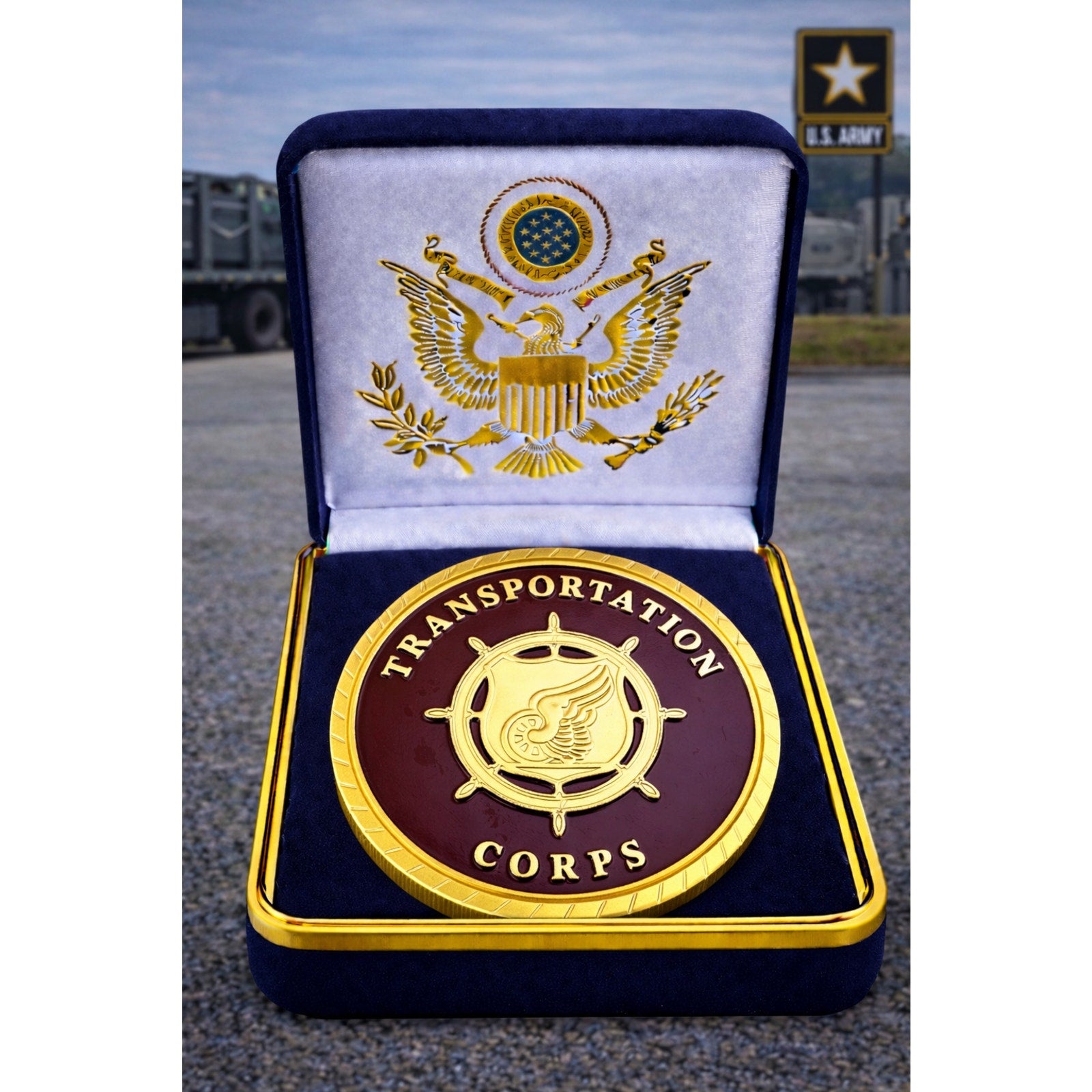 U S ARMY TRANSPORTATION CORPS CHALLENGE COIN ·FAST SHIPPING· ·NEW·